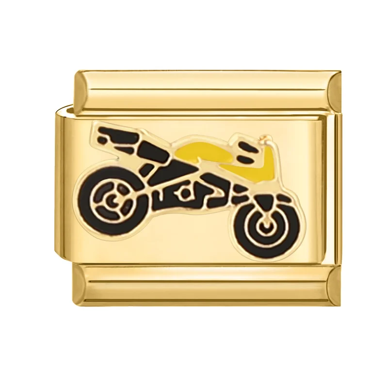 2024 donne Be Mine Flower Mom Guitar Phone Italian Charms Links Fit 9mm bracciale in acciaio inossidabile che fa gioielli