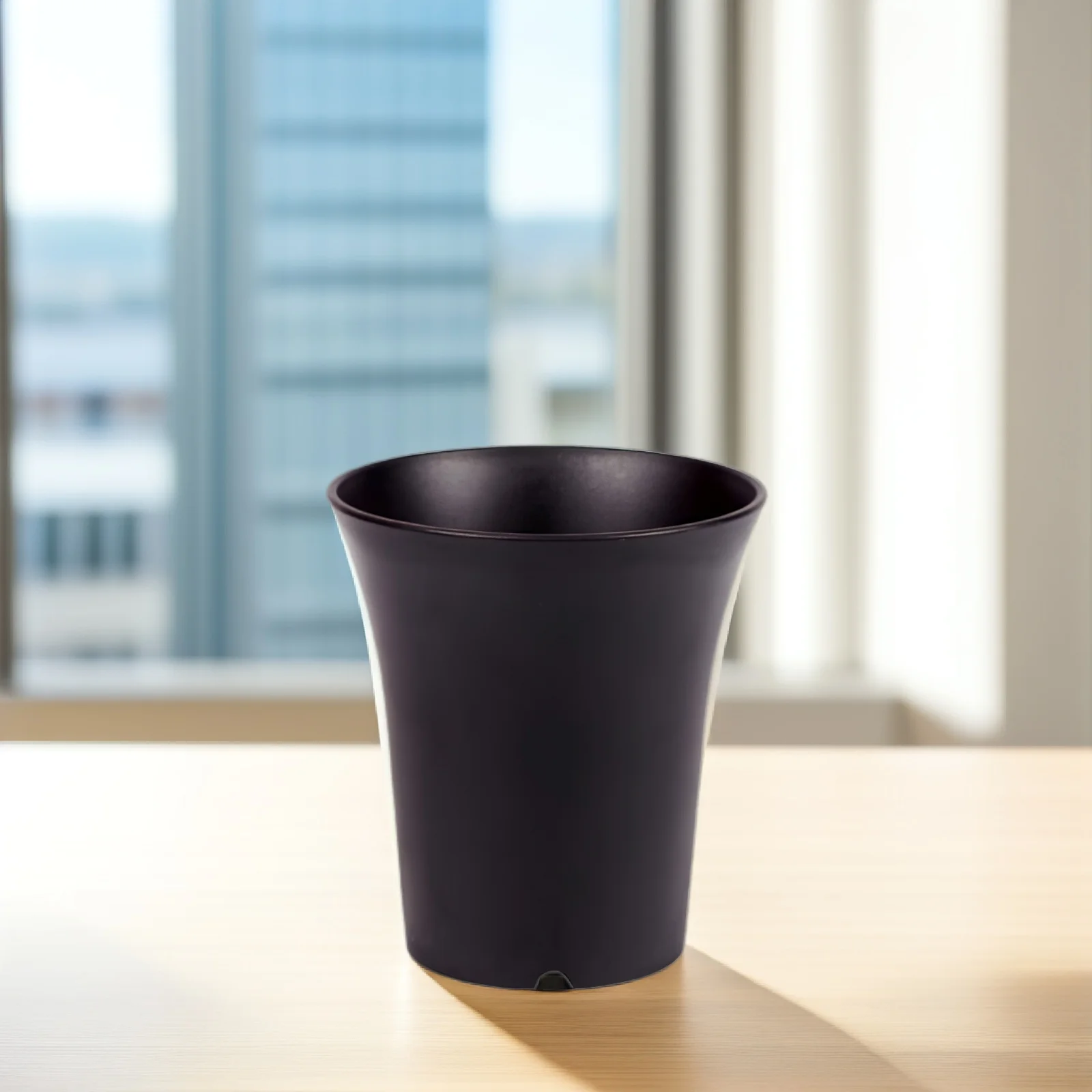 6 قطعة أصيص زهور بلاستيكي أواني العصارة المستديرة للنباتات الداخلية مجموعة زارع الراتنج خفيفة الوزن ديكور المنزل والمكتب والحديقة #2