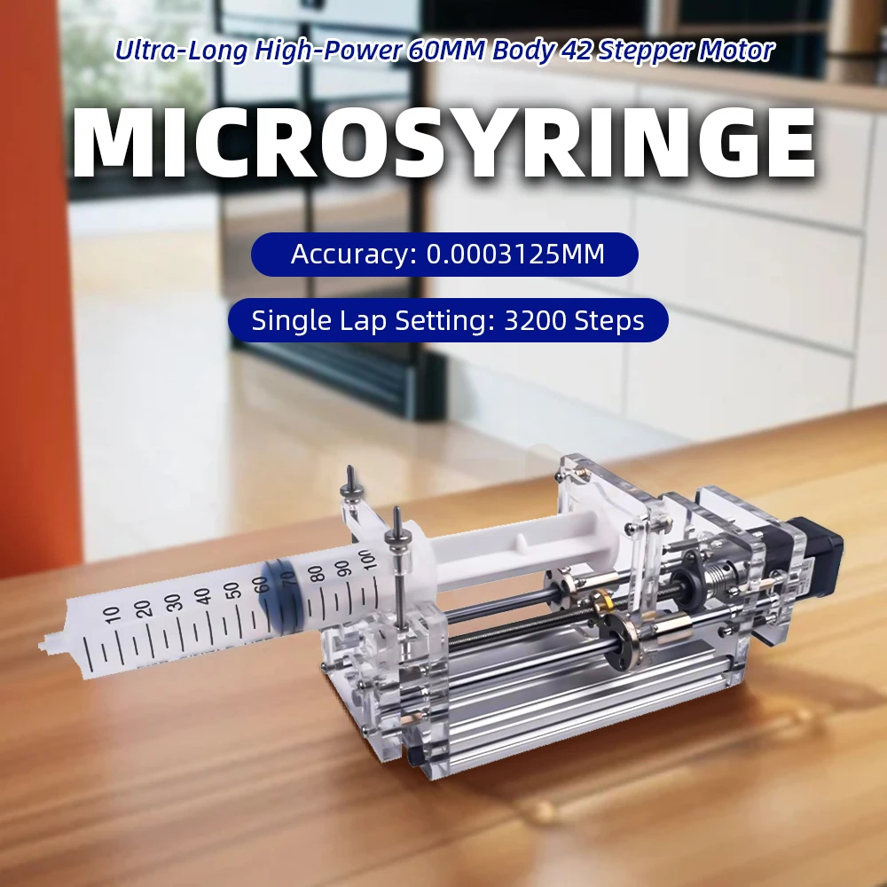 

Mini Laboratory Syringe Pump Syringe Advance Pump Stepper Micro Pump High Precision Liquid Drip Machine Limit