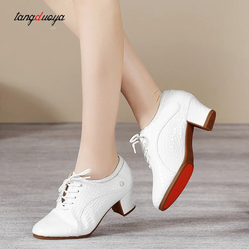 Standard Latin Dance Shoes for Women Dance Shoes Men Boys Closed Soft Ballroom Modern Tango Salsa Practice Professional