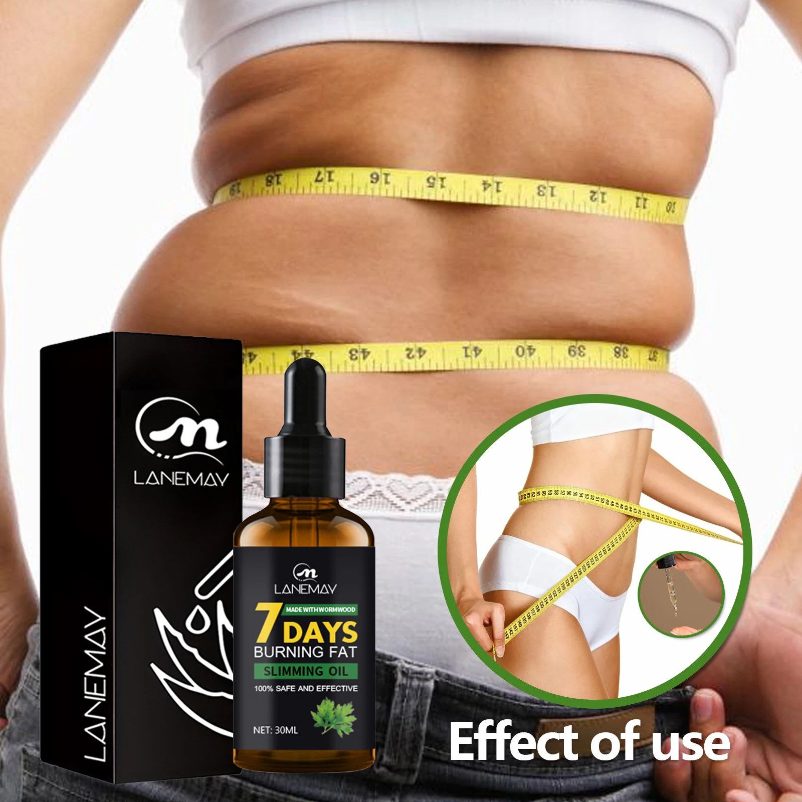 7 Days Slimming Body Essential Oil Powerful Weight Loss Slimming Oil Shaping Thin Leg Waist Belly Tummy Fat Burning Slim Down