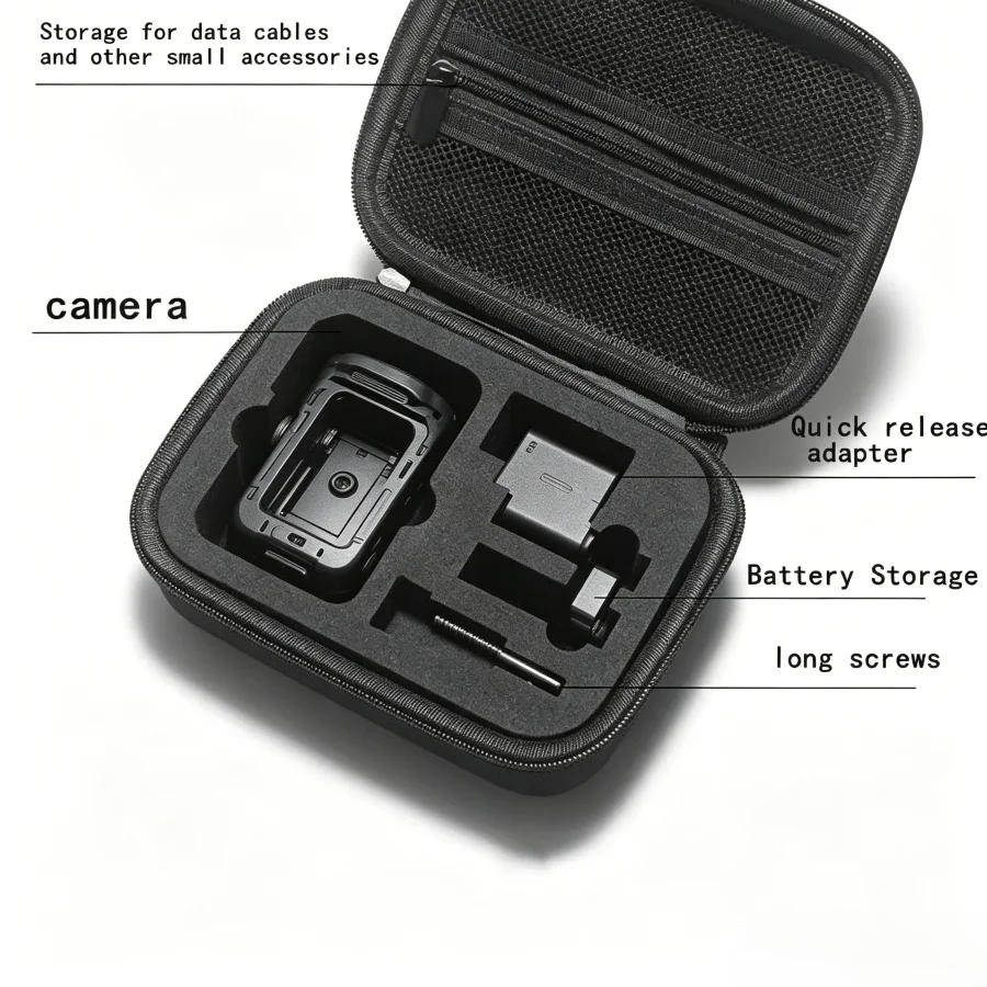 Portable Mini Travel Bag for DJI Osmo Action 3/4/5/6 Waterproof Storage Case Protective Camera Accessory
