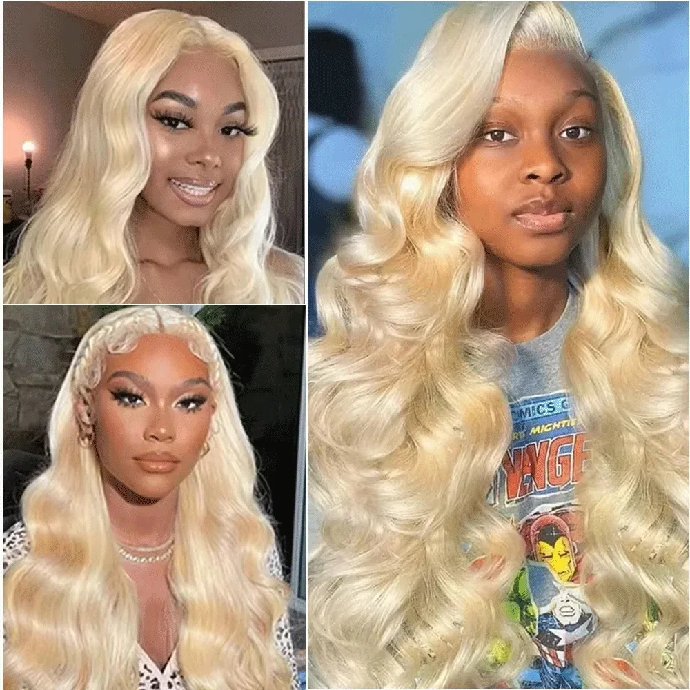 

Body Wave 200 Density 613 Blonde 13x6 HD Lace Front Wig Human Hair Brazilian 13x4 Transparent Lace Frontal Wigs for Black Women