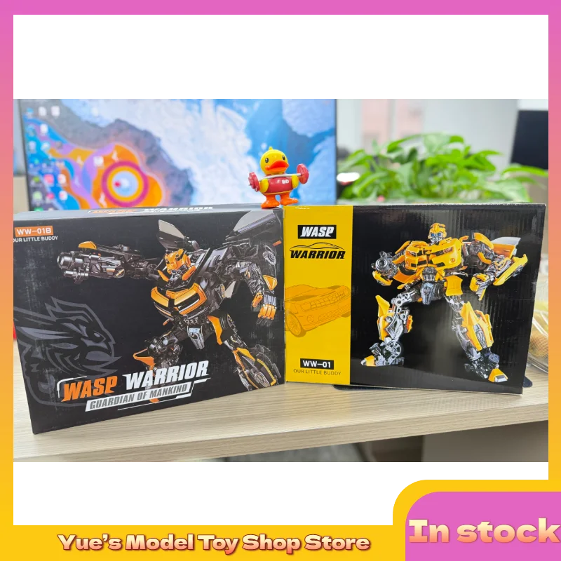 

【In Stock】Transformation Toys WW-01B WW01B WW01 WW-01 Dark Hornet Warrior WW01 Movable Robot Doll Model Toy Collection Gift