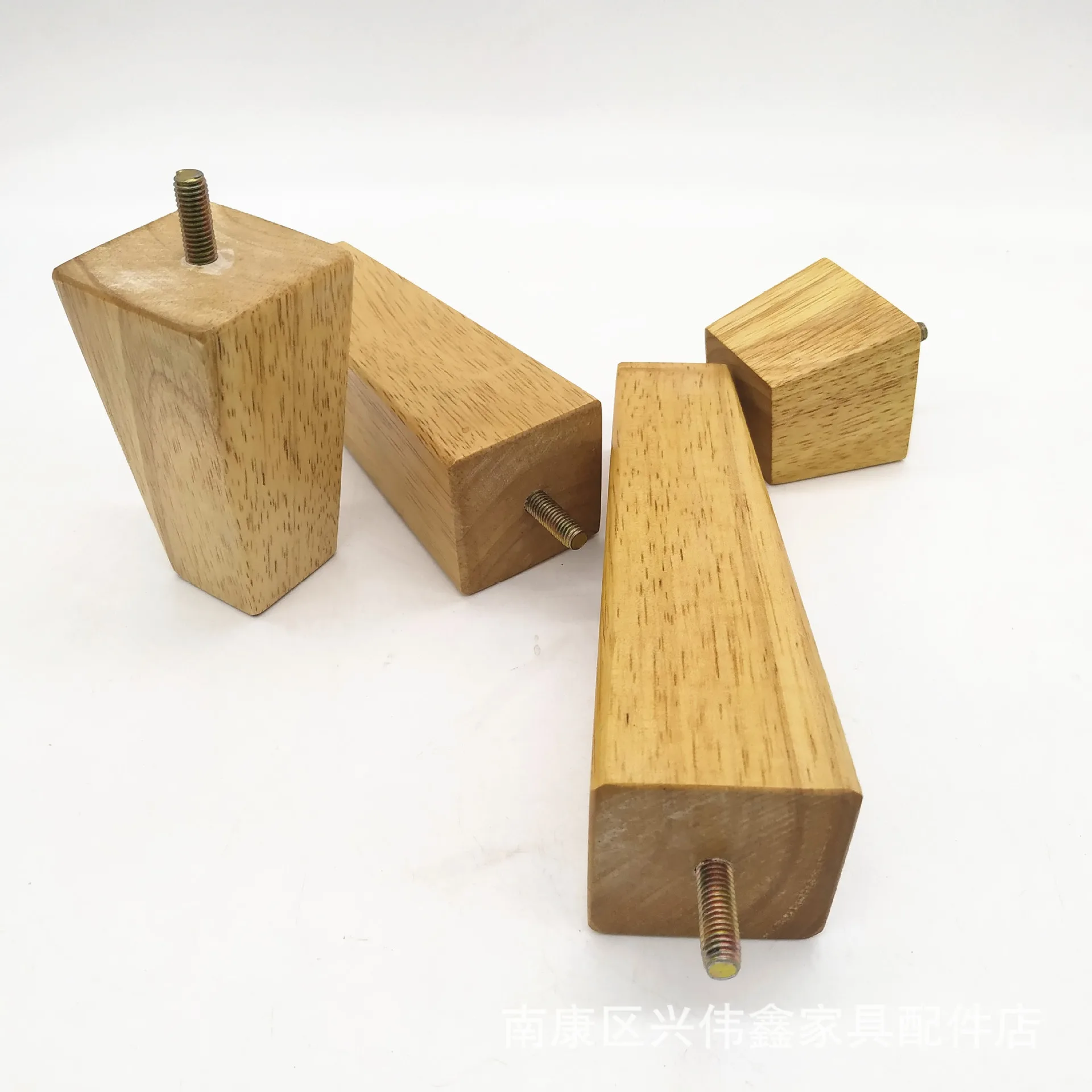 

Solid Wood Sofa Coffee Table Bed Furniture Feet Nordic Style Oblique Cone with Teeth Square Feet