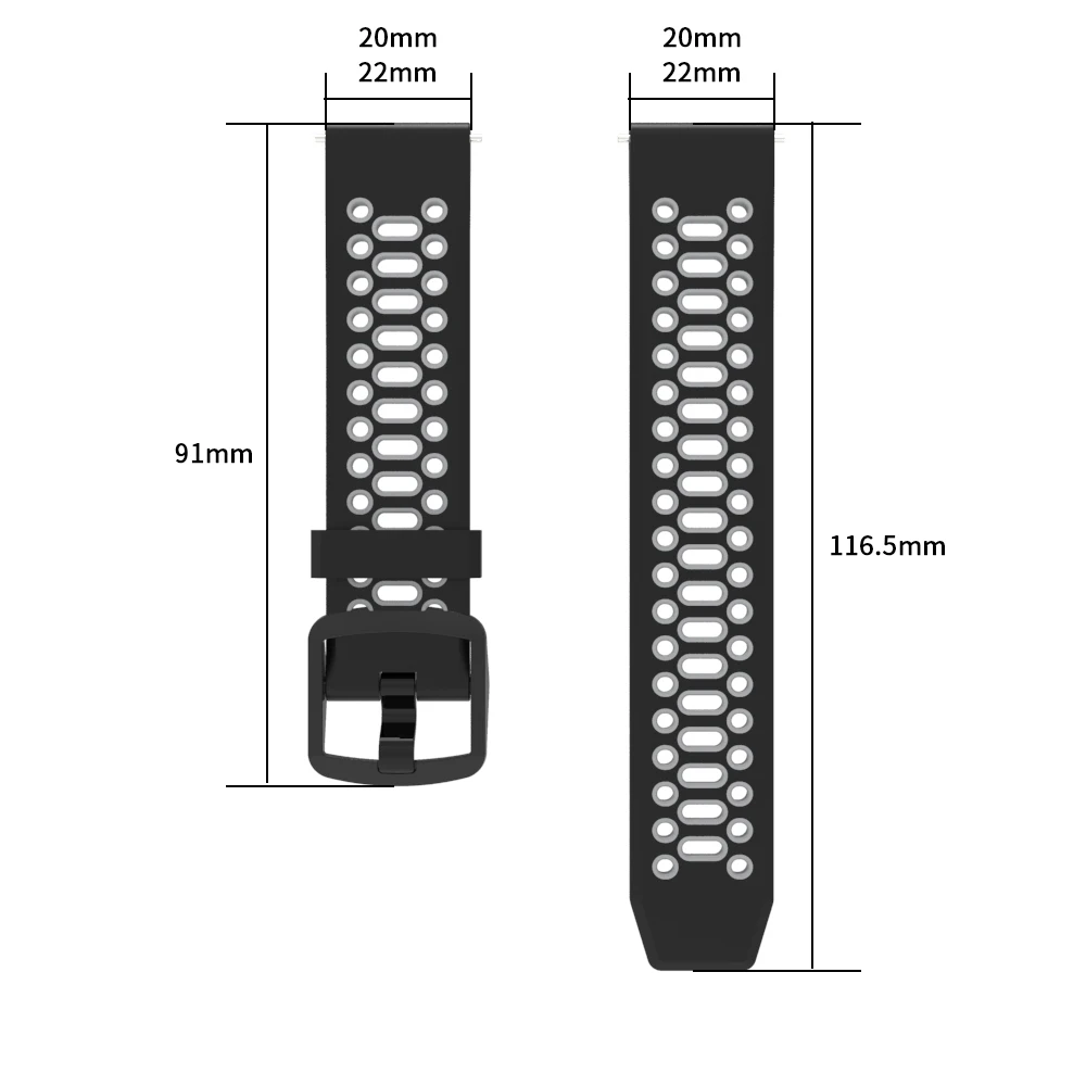 20/22mm Sports silicone strap for COROS PACE 3 2 APEX Pro watchband for Coros APEX 42mm 46mm wriststrap Bracelet accessories