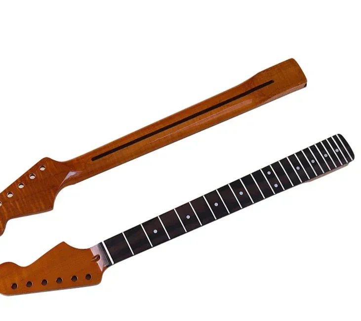 6 Strings 22 Frets Roasted Maple Tiger ST Neck Rose Wood Fingerboard Electric Guitar Musical Instrument Guitar Accessories