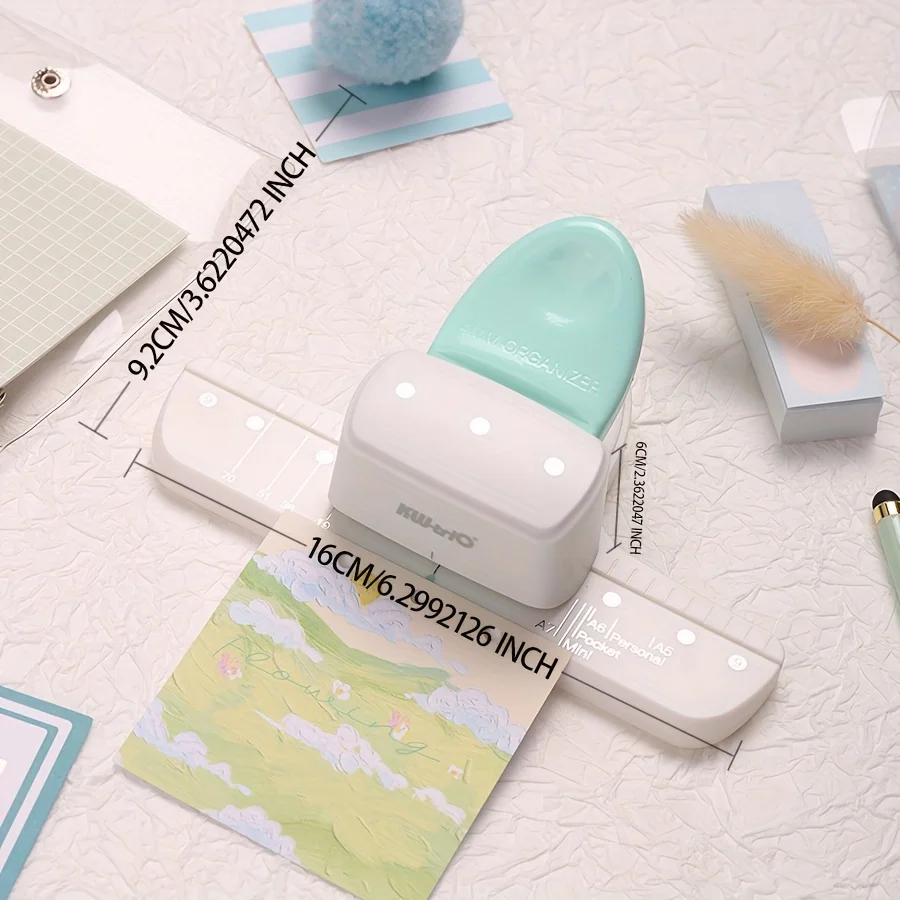 Loose Leaf Punching Machine Three Hole Punching Machine Loose Leaf Ledger Cutting Paper Punching Machine Bound Office Supplies