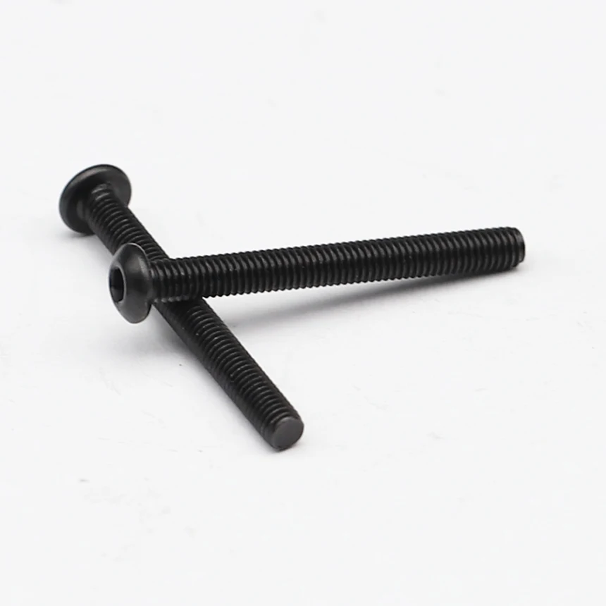 M3*25mm 28mm 30mm 32mm 35mm 10.9 Grade Black Carbon Steel DIN7380 Bolt Pan Oval Round Button Head Inner Hex Hexagon Socket Screw