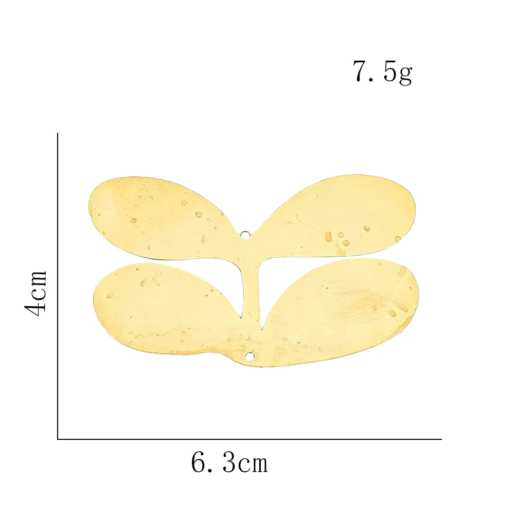 Brushed Gold Butterfly Metal Connector Double Hole Charm For DIY Craft Jewelry Making Wind Chime Suncatcher Pendant Finding