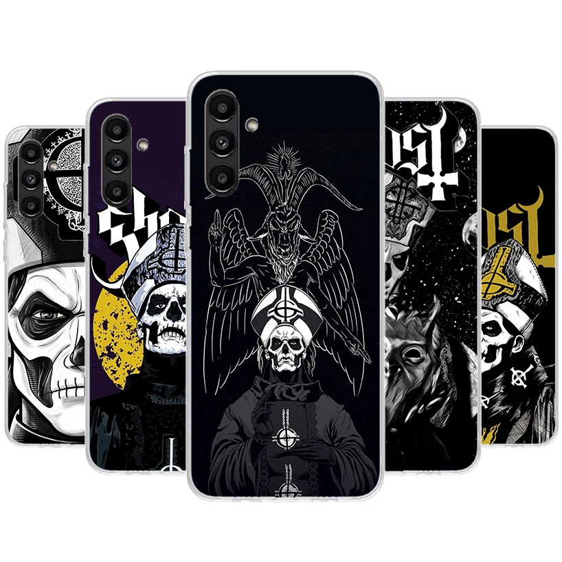 Ghost Papa Emeritus Phone Case For Samsung Galaxy A55 A54 A53 A52 A15 A14 A13 A12 A35 A34 A33 A32 A25 A24 A23 A22 A04S A03S A02S