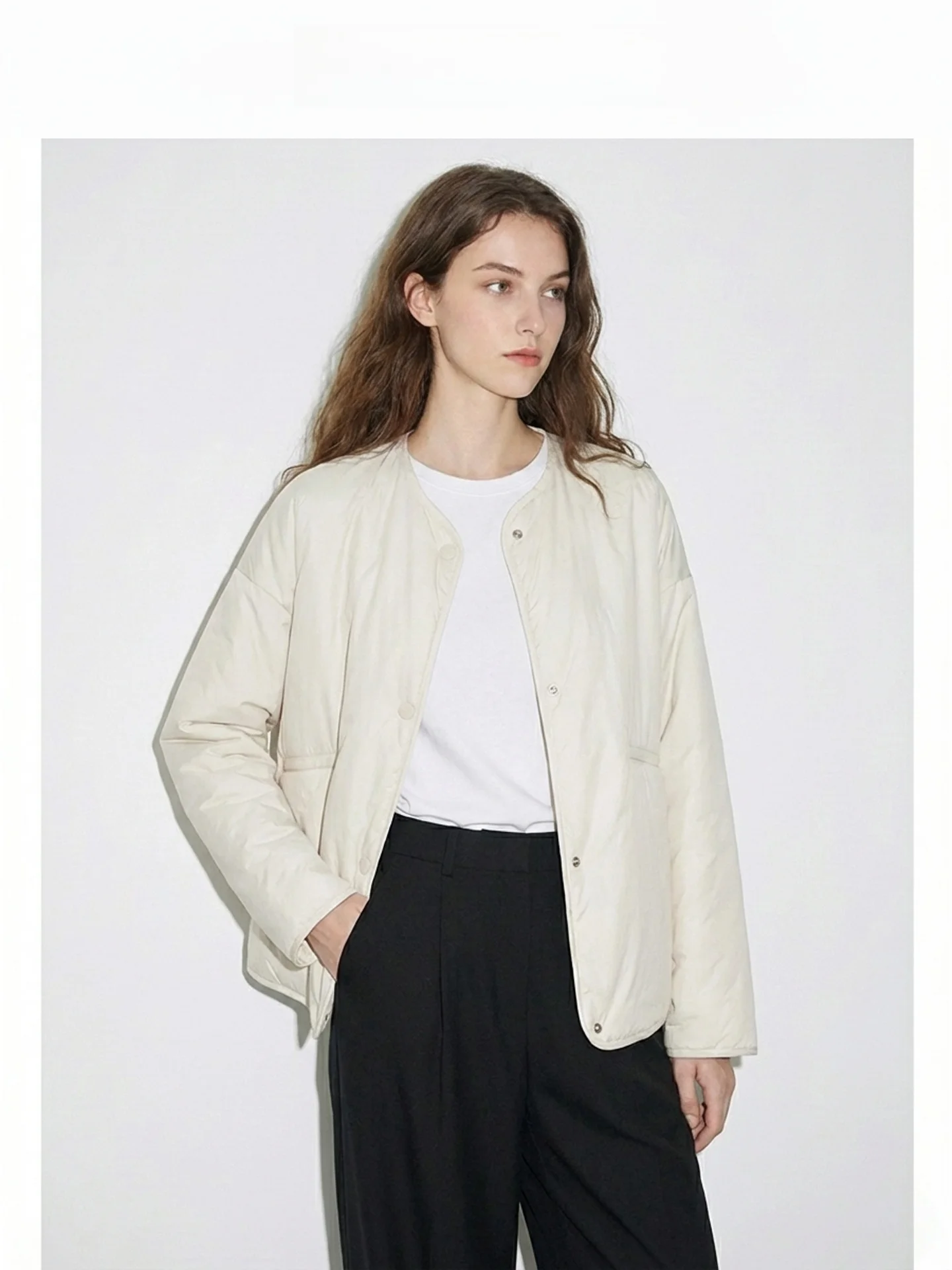 

Легкая хлопковая куртка для женщин на раннюю весну, с вышитым воротником, длинными рукавами, мягкая, приталенного кроя, цвета малахит.