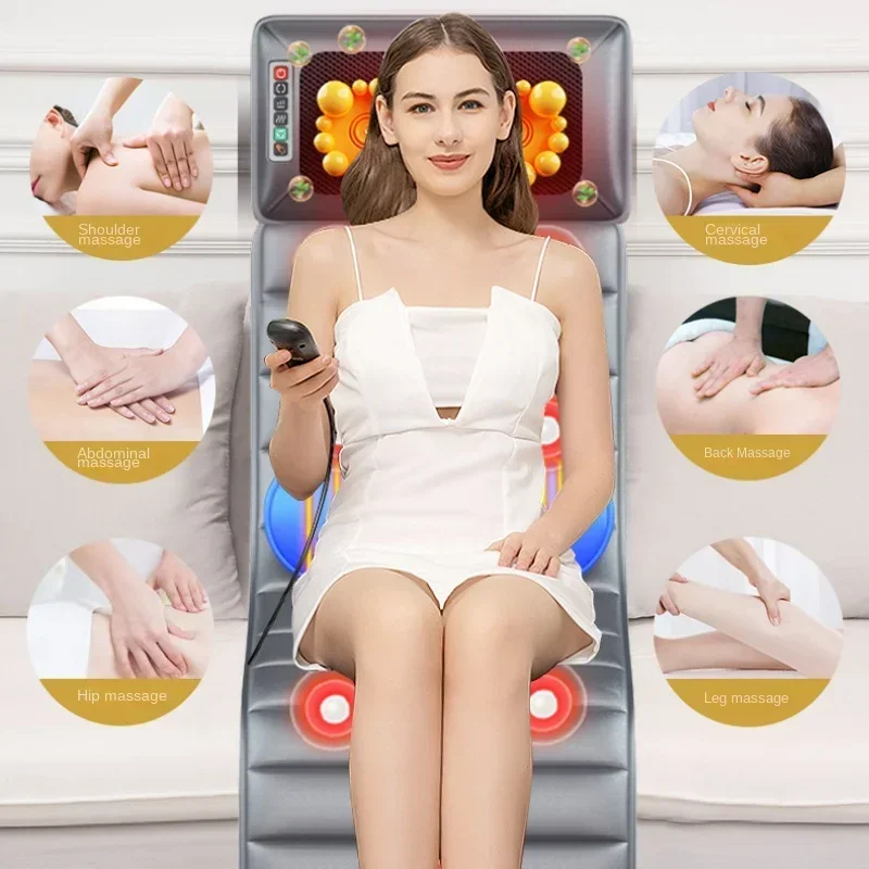 

Body Masseur for Cervical Spine and Whole Body - Multi-Functional Massage Mattress with Air Bag Kneading for Neck and Waist