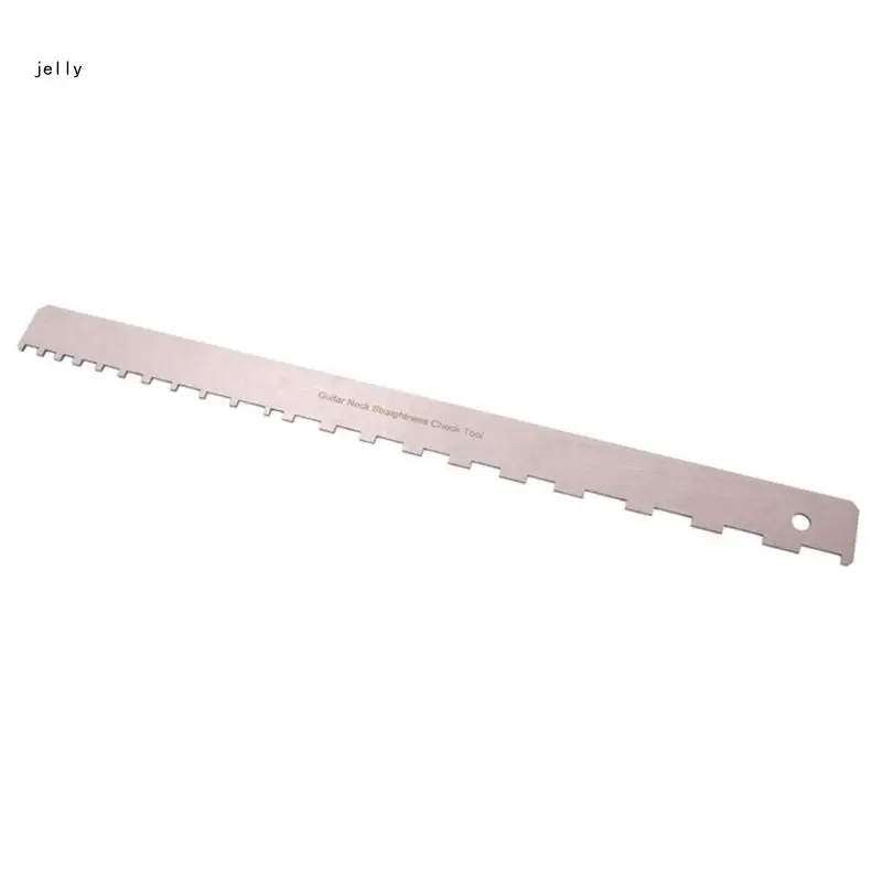 Guitar Neck Ruler Steel Straight Guitar Neck Notched Ruler Neck Leveling 448C