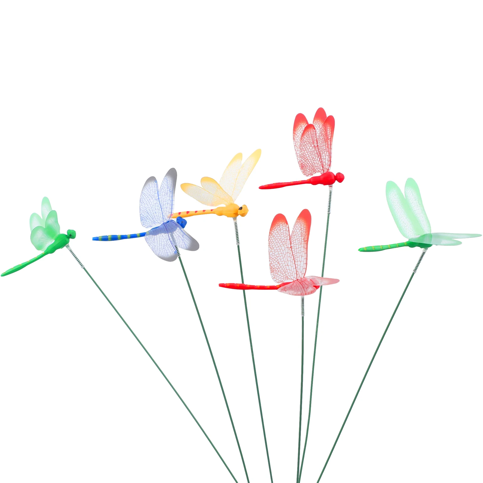 Decorate Dragonfly Flower Arrangement Flower Pot/bed/garden Background Wall Outdoor Courtyard Simulation Dragonfly