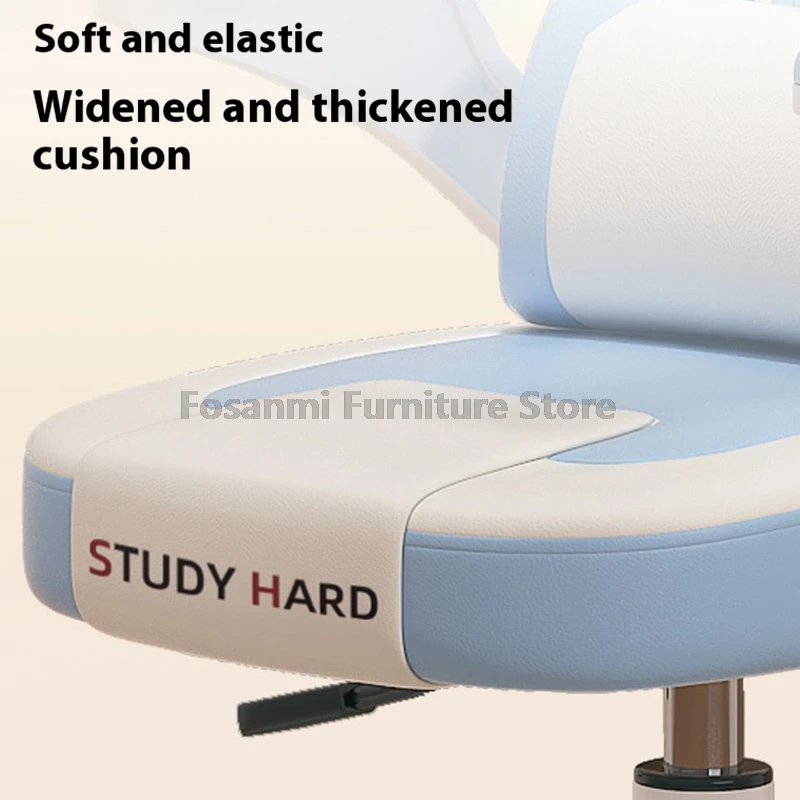 كرسي دراسة للأطفال مع مساند للذراعين قابلة للطي بارتفاع قابل للتعديل للمكتب والمنزل للأطفال كرسي مكتب مريح للكمبيوتر الطلابي كرسي دوار