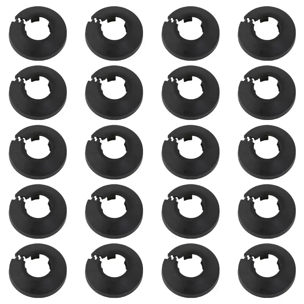 20pcs Water Pipe Cover Pipe Collar Decoration PP Radiator Escutcheon Pipe Covers For Angle Valves Faucet Accessories
