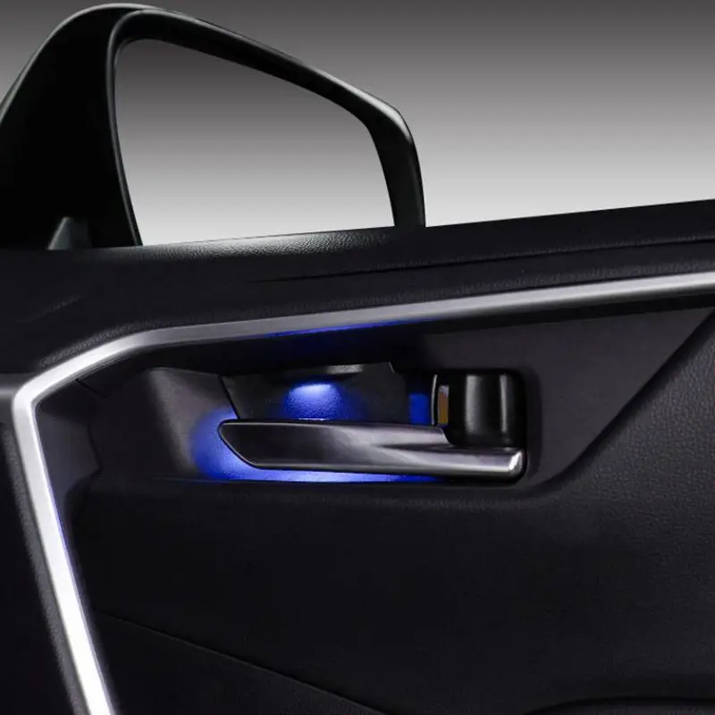 Car LED Door Bowl Armrest Atmosphere Light Interior Lights Decoration Handle Frame Light for Toyota RAV4 2019 2020 2021 2022
