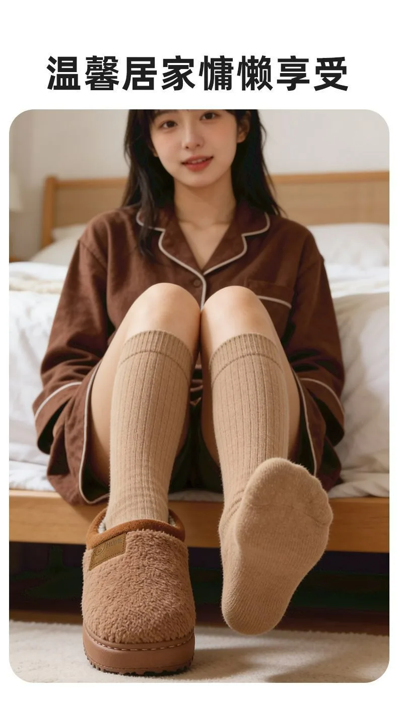 2026 Herren-Baumwoll-Hausschuhe für Herbst und Winter, weiche, warme und rutschfeste Hausschuhe mit weicher Sohle, Baumwollschuhe für Studenten – Detail 17
