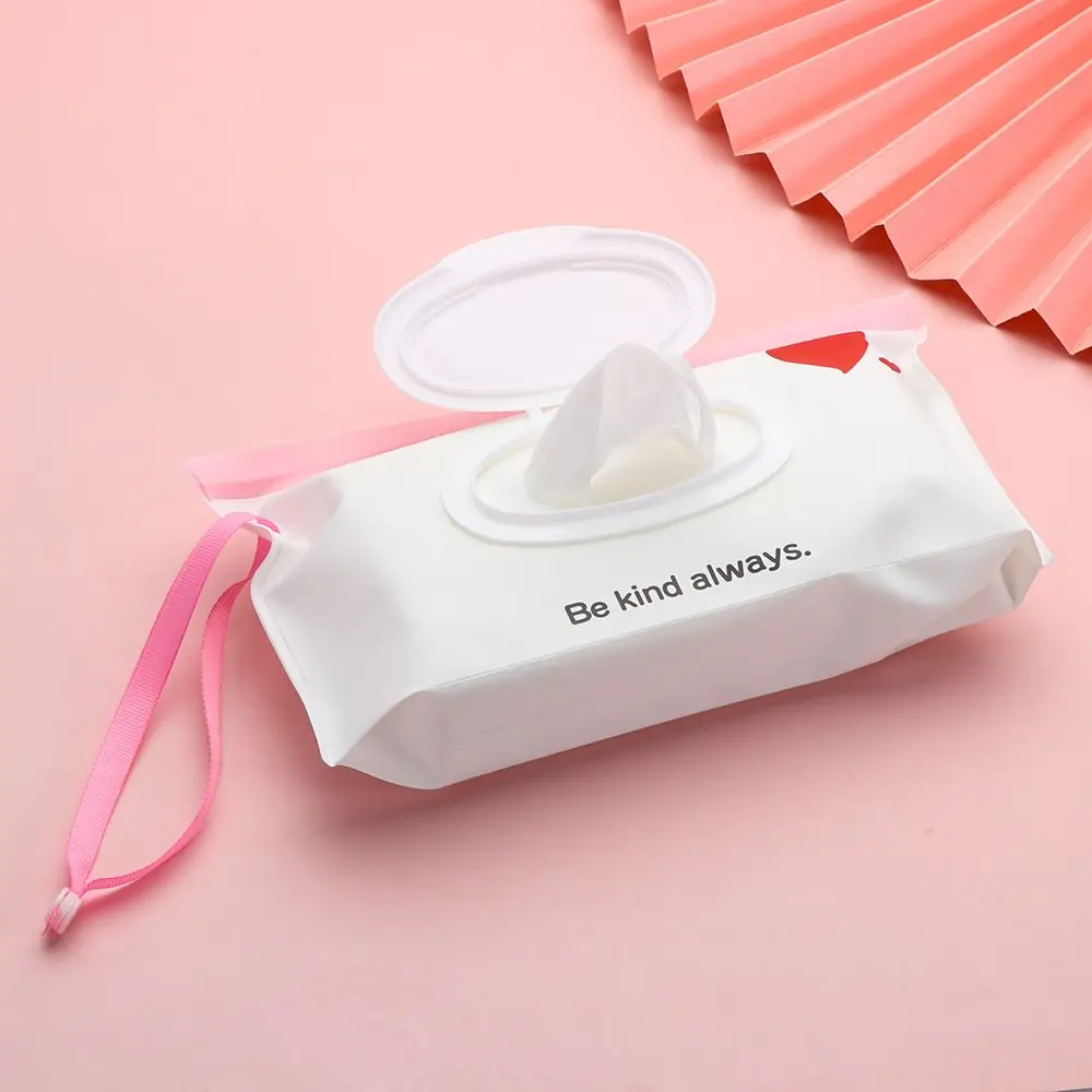 Cute Outdoor Snap-Strap  Product Flip Cover Carrying Case Stroller Accessories Tissue Box Wet Wipes Bag Cosmetic Pouch