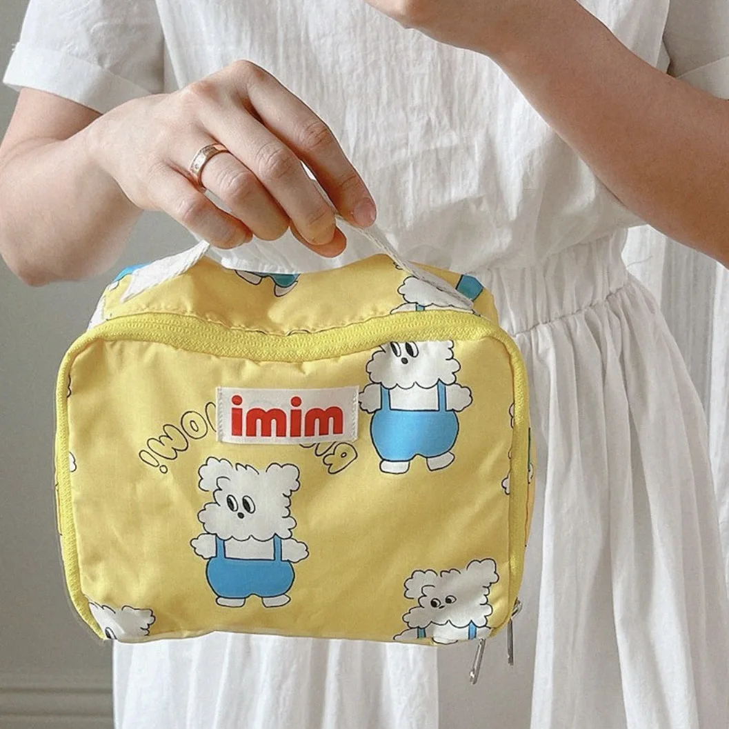 

Korean Sle Large Capaci Portable Travel Clothes Storage Bag Baby Handheld Bag Retro American Sle Dual oulder Bag