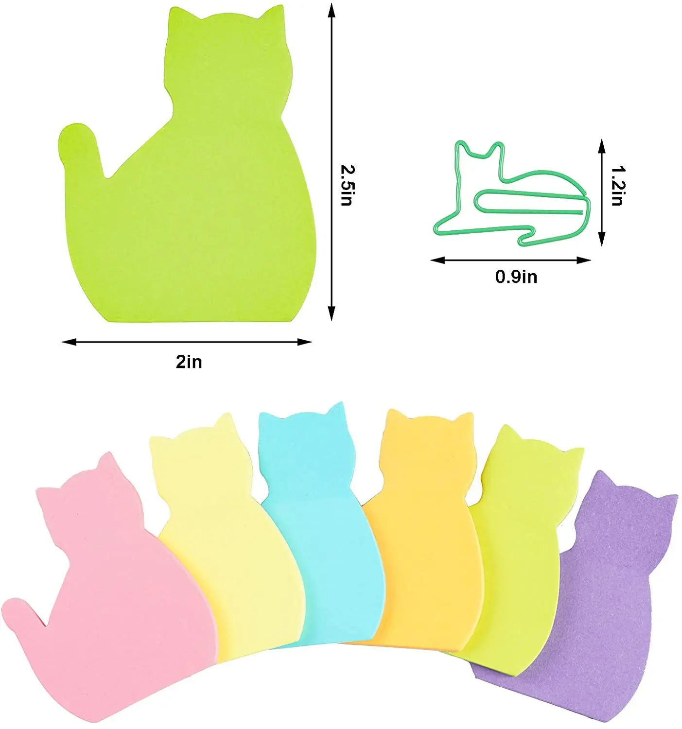 30 Sheets Cat PET Transparent Memo Sticky Note Paper Daily To Do It Check List Paperlaria School Stationery