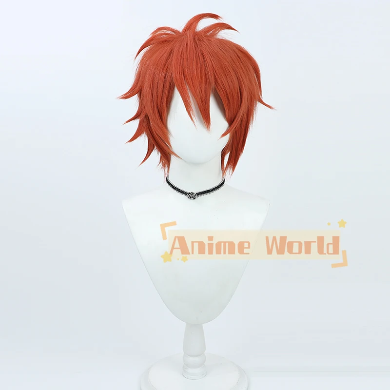 IDOLiSH7 Nanase Riku Cosplay Wig Short Red Heat Resistant Synthetic Hair Halloween Party Carnival Role Play + Free Wig Cap