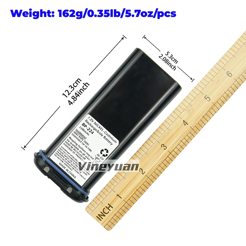 Top Band BP-224 7.2V 1100mAh NI-CD Battery Pack for ICOM  IC-M21 IC-M32 IC-M2A IC-M2 IC-M32 IC-M31Two-Way Radio Battery