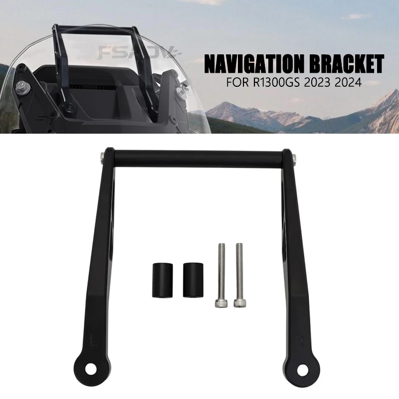 Für BMW R1300GS Motorrad Zubehör GPS Platte Halterung Anzupassen Halter R1300 GS R1300 GS R 1300 GS 2023 2024 Navigation Halterung
