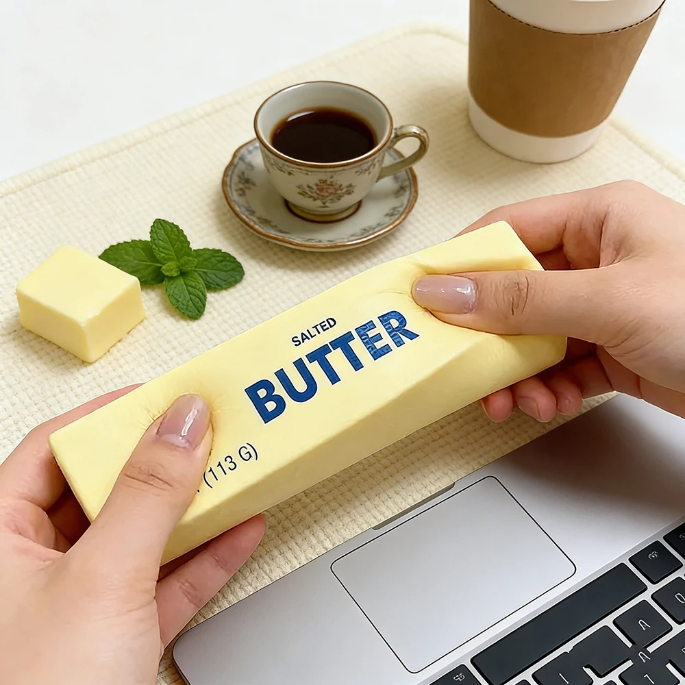 

Большой антистрессовый мяч-кубик в форме сыра, формуемый, не прыгающий, сенсорная игрушка-антистресс, ASMR, рождественский подарок