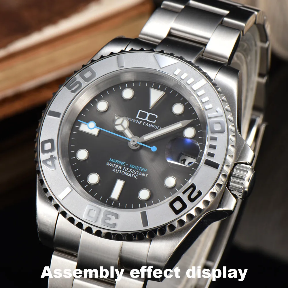 Uhrzeiger bgw9/C3 Blau Grün Leuchtend passend für NH-35-36 Uhrwerk Mechanische Armbanduhr Zubehör Silber Gold Roségold Schwarz Rot – Detail 3