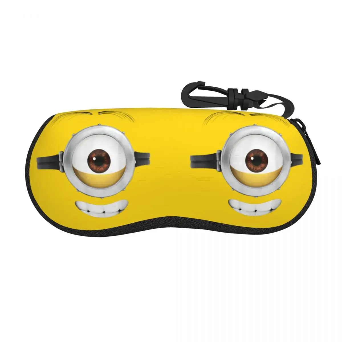 Despicable Me Minions Stuart Teeth Smile Glasses Case Fashion Box Reading Storage Box Ins Eyewear Container