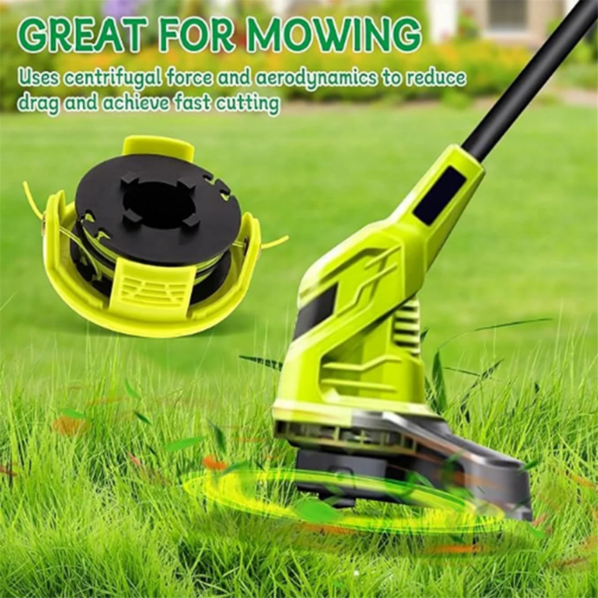 Carretel de aparador AA91 para corda de corte Ryobi Rlt3025F RAC119, tampa RAC118 e mola