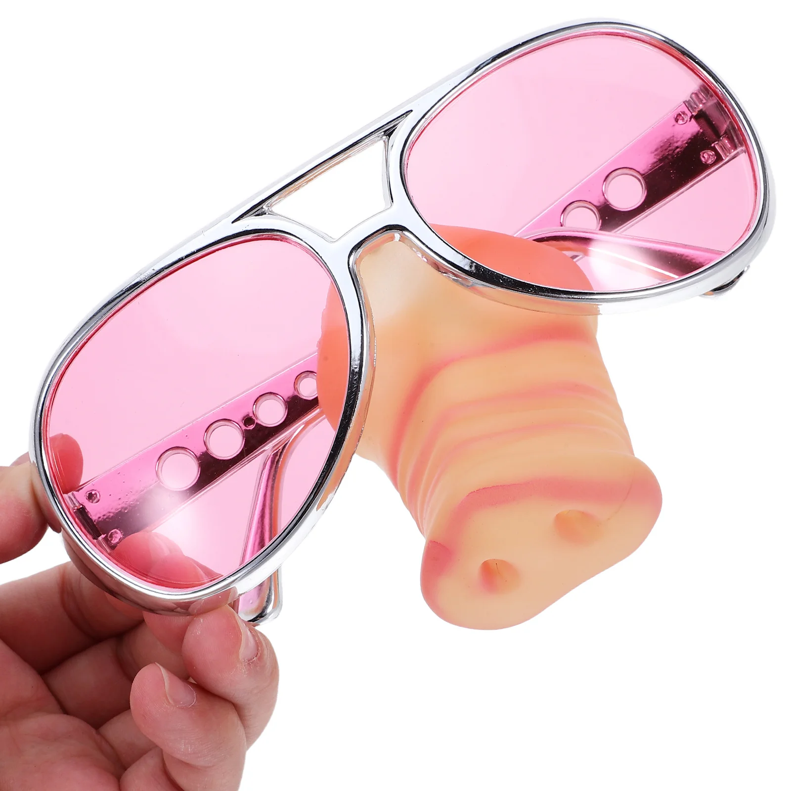 نظارات شمسية مضحكة على شكل أنف خنزير، إكسسوارات تنكرية للحفلات للفتيات والأولاد والكبار، غير قابلة للتلاشي، هدايا الهالوين