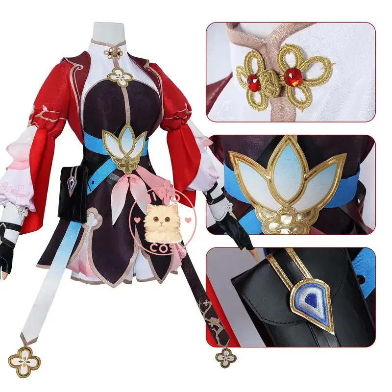 

Honkai: Star Rail March 7th Xianzhou Swordsman Junior Sister Cosplay Costume Two-Dimensional Role Play as pgensa;2,c'4,h.