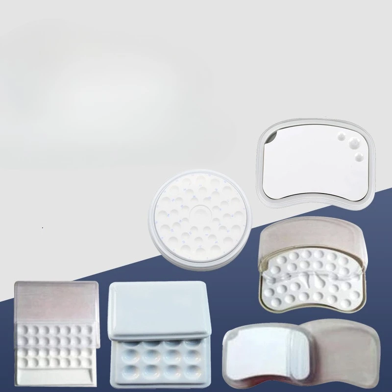 Lab Porcelain Mixing Tray,Technician Porcelain Mixing Tray,36 Holes, 24 Holes,Mini Moisturizing Mixing Tray with Lid. Best Tool