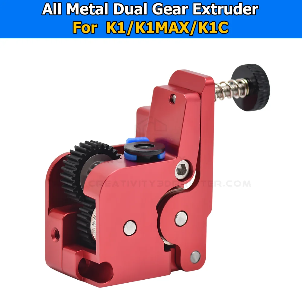 

New K1/K1MAX/K1C Extruder Upgraded KIT Parts All Metal Design Extruder Dual Gear Drive Extrusion Stepping Motor 1.8 No Motor