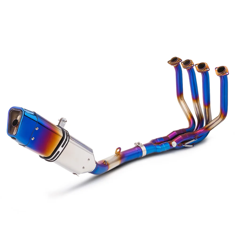 

STLF For Z800 Exhaust Full Systmes Motorcycle Muffler Front Mid Pipe Racing Slip on Stainless Steel Tube 51mm