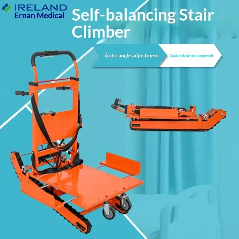 Electric Steel Foldable Industrial Climbing Machine for Stairs Up/Down Automatic Balance Crawler Truck High Load Cargo Puller