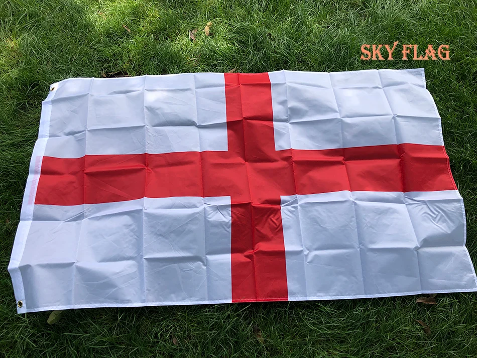 SKY FLAG 90x150cm England Flag 3x5 ft England Country Flag Cross Of St George English National Banner Indoor Outdoor decoration