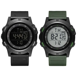 Lancardo Military Digital Sports Watch Tactical Outdoor Waterproof Easy to Read Date 24-hour Alarm Clock Men's Silicone Watch