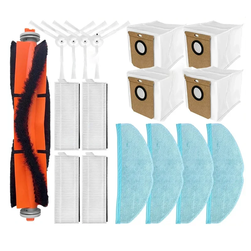 【ลดราคา 24 ชั่วโมง!】สำหรับชิ้นส่วนอะไหล่เครื่องดูดฝุ่น Everybot Q5-ลูกกลิ้งหลัก, แปรงด้านข้าง, ถุงเก็บฝุ่น, ชุดอุปกรณ์เสริมตัวกรอง HEPA