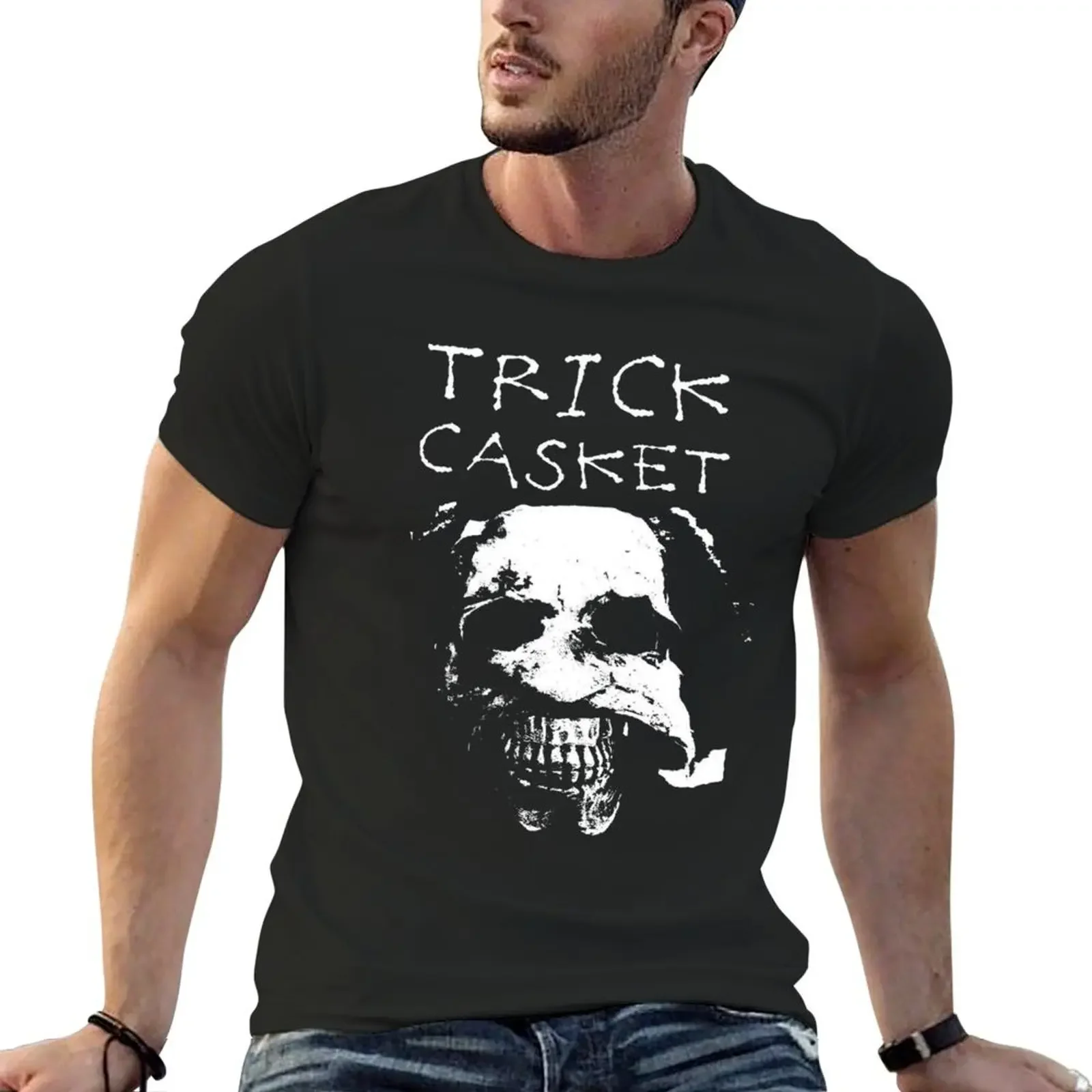 

Trick Casket T-Shirt summer tops shirts graphic tees sweat clothes for men