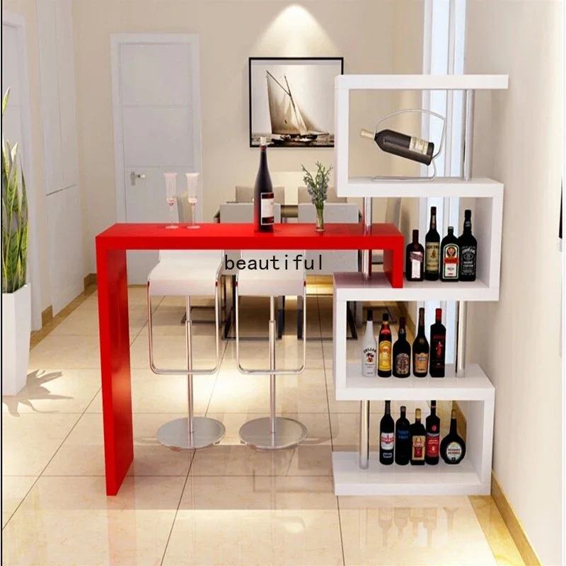 Art Cocktail Bar Table Design Minimalist Drink Coffee Luxury Bar Counter Table Barman White Tavoli Da Pranzo Lounge Furniture