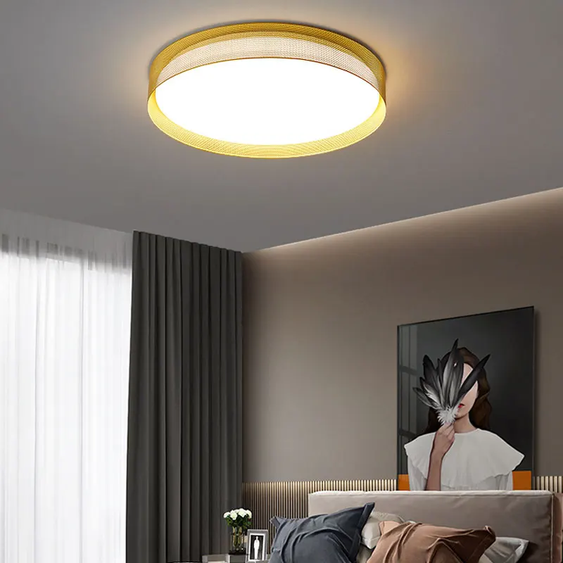 Nordic Modern Ceiling Lights Acrylic Hardware Aluminum Lamp Living Room Bedroom Wardrobe Lamps Balcony Corridor Lighting Fixture