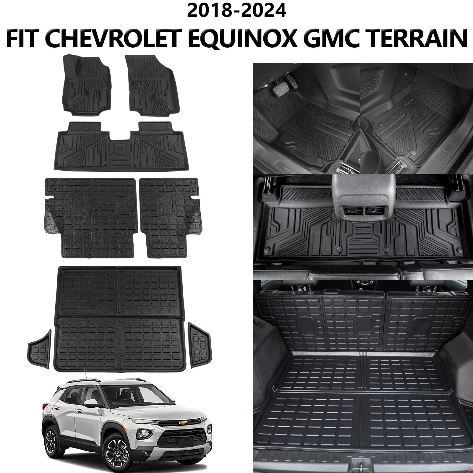 

Fit 2018~2024 Chevrolet Equinox GMC Terrain Cargo Mats Floor Mats Trunk Liners aliexpress