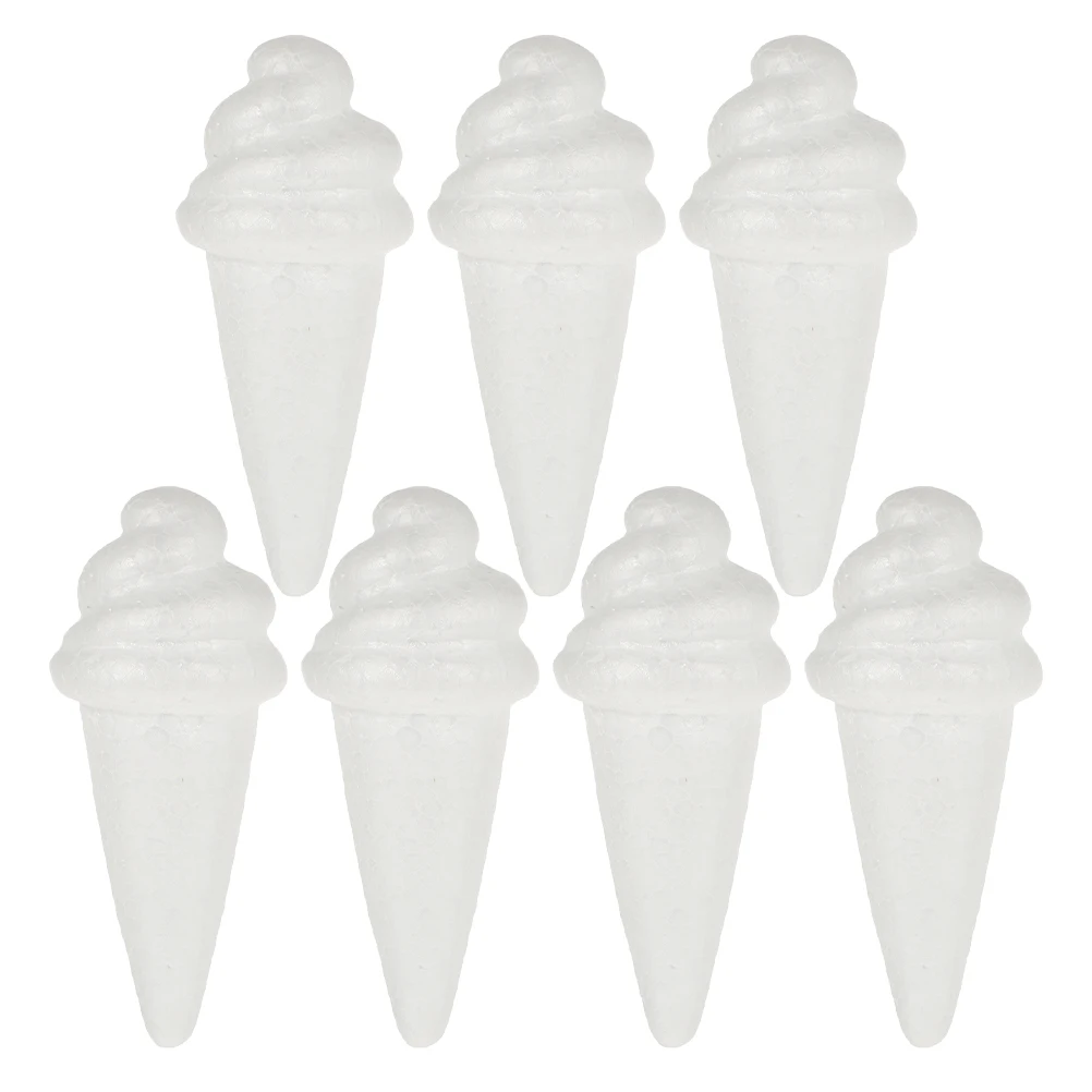 

Ice Cream White Embryo Decors Christmas Diy Foam Decorative Craft Balls