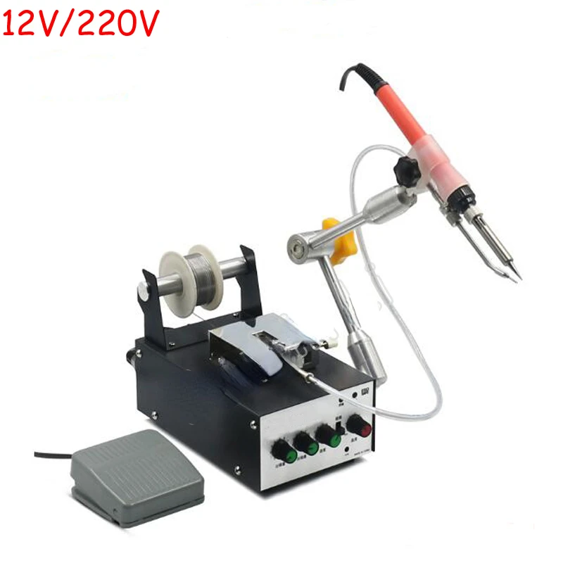 A-BF 60W 12V/24V Foot Switch Send Tin Soldering Machine Automatic Tin Feeding Constant Temperature Soldering Iron HS370/HS375D