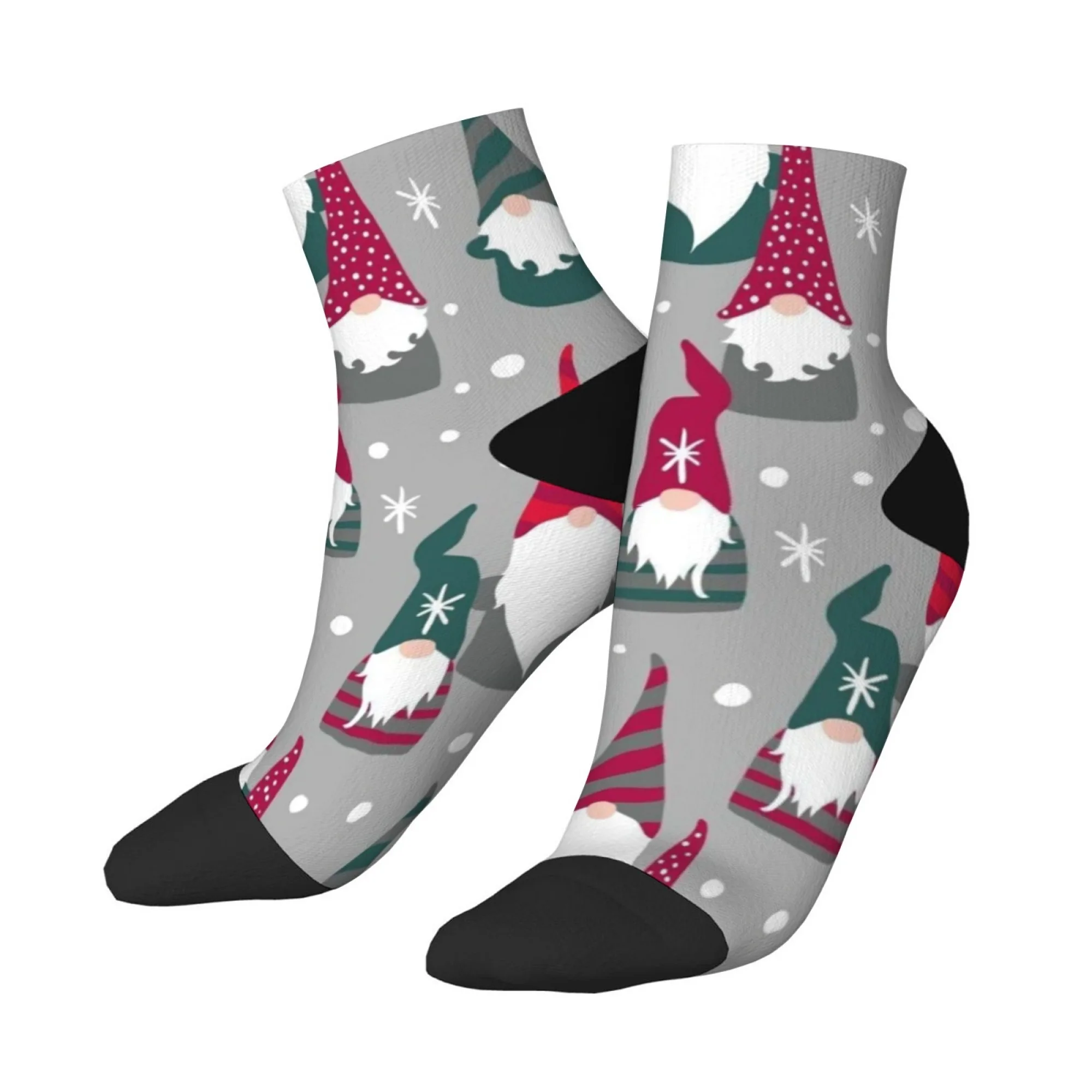 

Компрессионные носки Crazy Happy Santa Claus в сером стиле. Мужские короткие носки. Новинка, забавные носки в стиле хип-хоп, повседневный подарок в стиле Харадзюку.