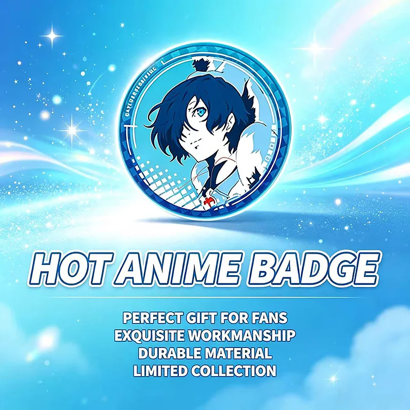 Persona 3 The Movie Official Tin Badge Full Set, Makoto Yuki & Aigis Anime Character Pin, Anime Merch Accessory